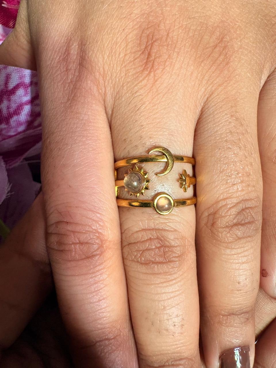 Anti Tarnish Stagged ring