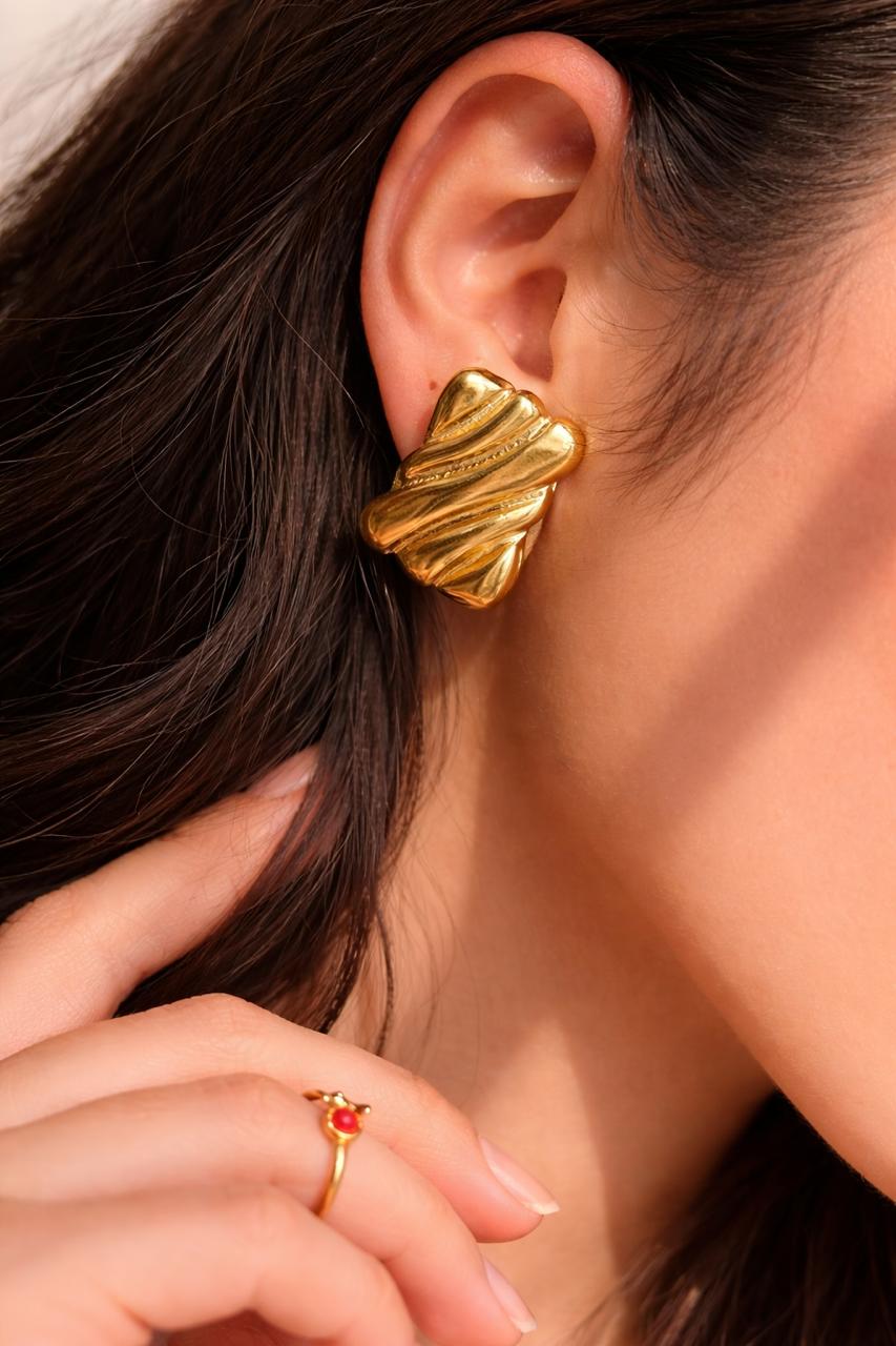 Square wrapped Earring